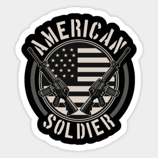 AMERICAN SOLDIER POSTER Sticker